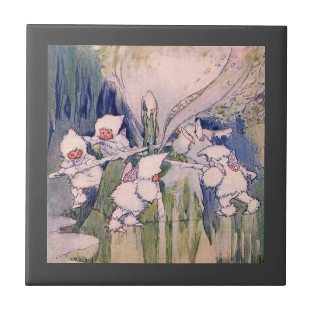 snö kakelplatta (Framsidan)