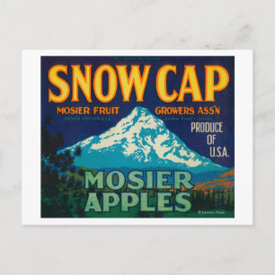 Snö Kap Apple Låda LabelMosier, ELLER Vykort