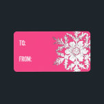 Snö Kiss-etikett Adressetikett<br><div class="desc">Matchande etikett till vårt "Snö Kiss"-julkort. Underbar för adressetiketter eller presentmärkre,  tillgänglig i många colore</div>