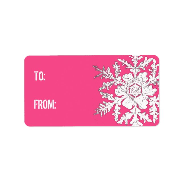 Snö Kiss-etikett Adressetikett (Framsidan)