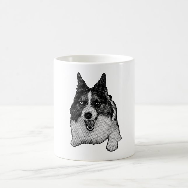Snö-Kissed Corgi Hej Kaffemugg (Center)