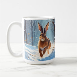 Snö-Kissed: Hare Springa Kaffemugg