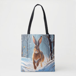 Snö-Kissed: Hare Springa Tygkasse