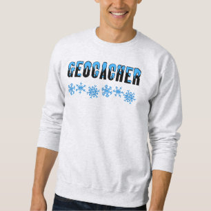 Snö-kuggad Geocacher Lång Ärmad Tröja