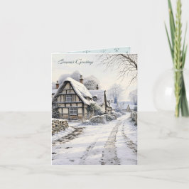 Snö kusten Land Landskapshjul Kort