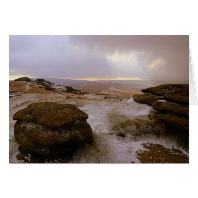 "Snö Kzed Steeperton" Hälsningskort (Framsidan Horizontal)