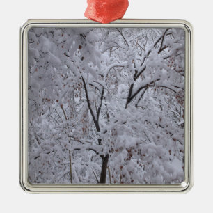 Snö-Laden Träd Julgransprydnad Metall