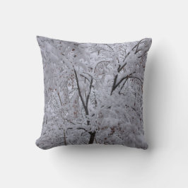 Snö-Laden Träd Kudde