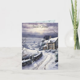 Snö Lane Land Landskapshjul Kort