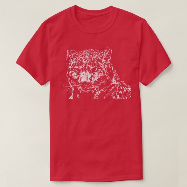 Snö leopard 8 t shirt (Design framsida)