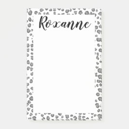 Snö Leopard Animal Print CUSTOMIZE IT Anteckningsb Post-it Block
