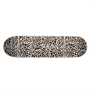 Snö Leopard Animal Print Skateboard Bräda 20,5 Cm