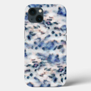 Snö Leopard Animal Print Skin Mönster