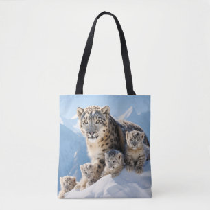 Snö Leopard Animal Vild Beauty Freedom Wilderness Tygkasse