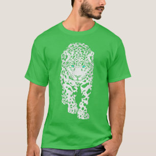 Snö Leopard Big Cat Wildlife T Shirt