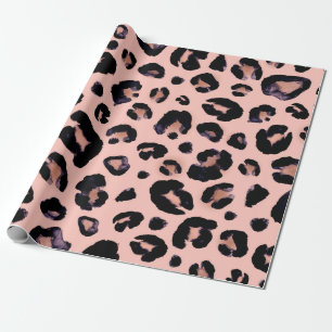 Snö Leopard black grått beige seamless bakgrund. Presentpapper