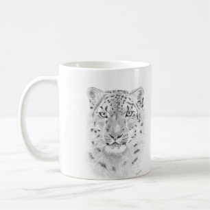 Snö leopard - djurkonst mugg