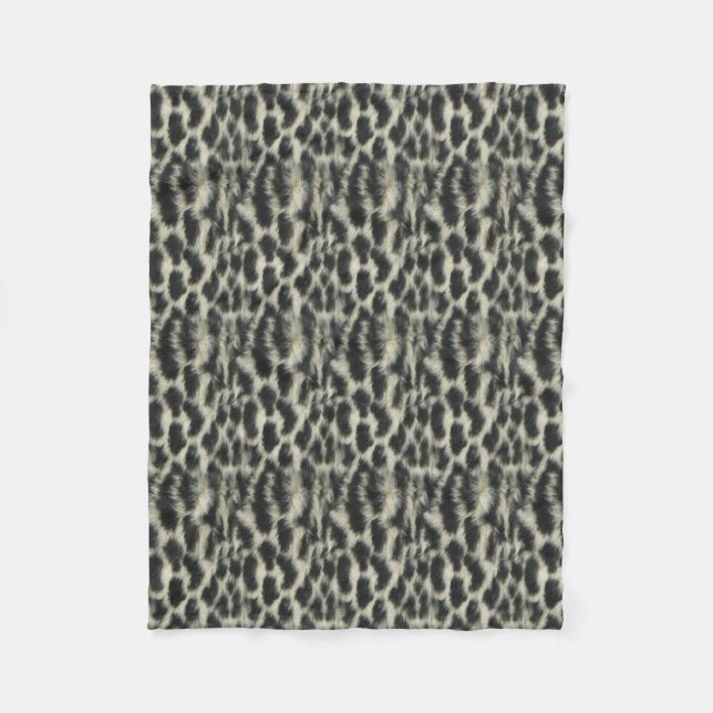 Snö Leopard Fleece Blanket (Framsidan)