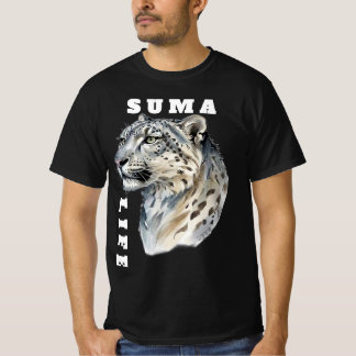 Snö Leopard Grafisk T-shirt - Suma Life Wildlife S