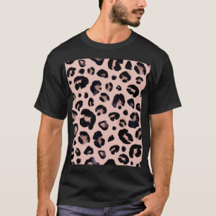 Snö Leopard, Hand plockade Struktur. T Shirt