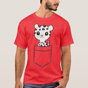 Snö Leopard i en pocketkrut Snö Leopard T Shirt
