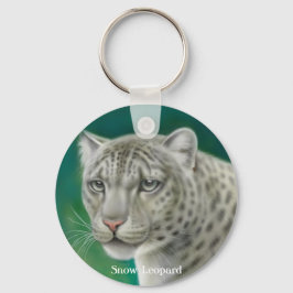 Snö Leopard Keychain Nyckelring