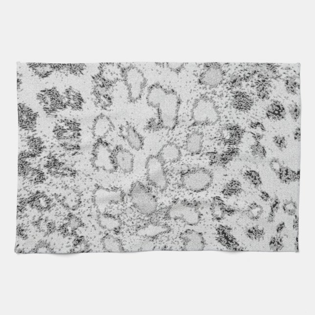 Snö Leopard Kökshandduk (Horisontell)