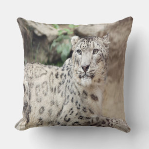 Snö Leopard Kudde