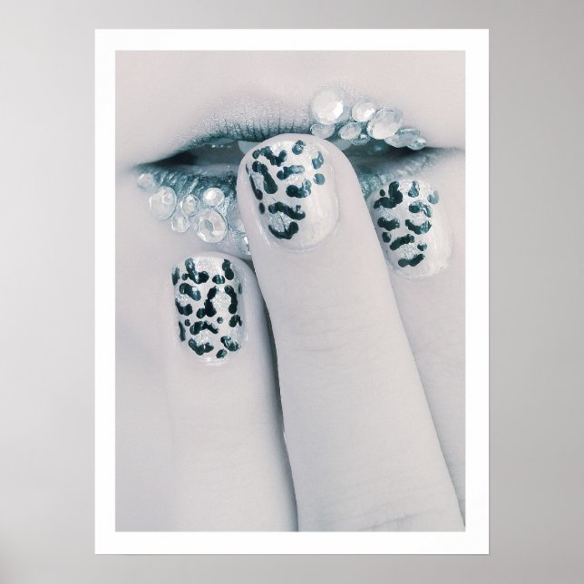 Snö Leopard Makeup Poster (Framsidan)