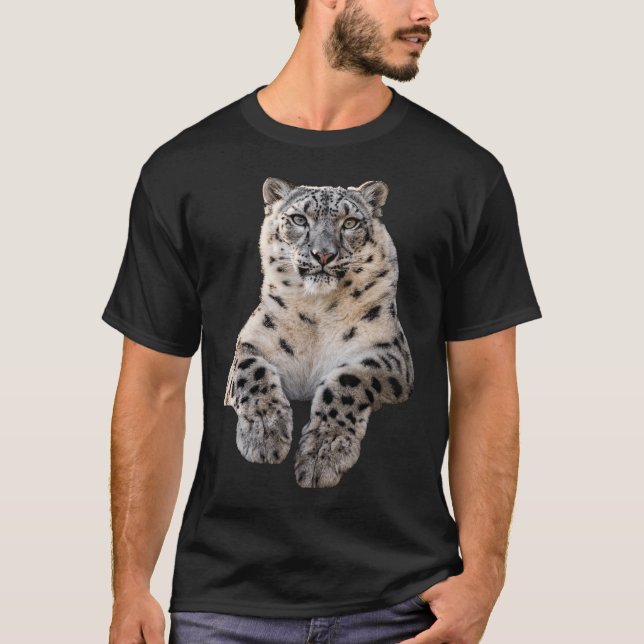 Snö Leopard Manar mellan Sverige och Spanien T Shirt (Framsida)
