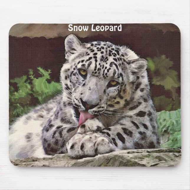 SNÖ LEOPARD Mousepad Musmatta (Framsidan)
