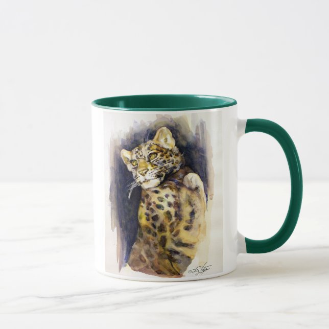 Snö Leopard Mugg (Höger)