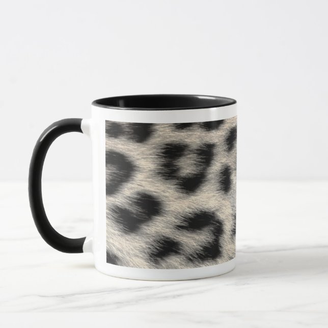 Snö Leopard Päls Mugg (Vänster)