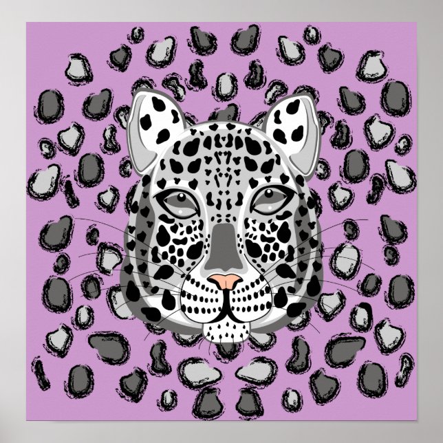 Snö Leopard Poster (Framsidan)