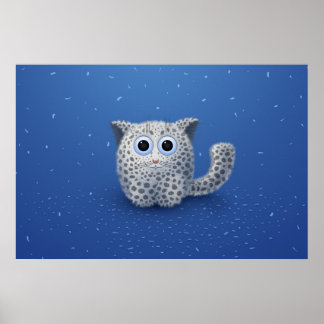 Snö Leopard Poster