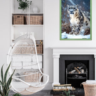 Snö Leopard Poster