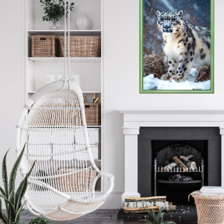 Snö Leopard Poster