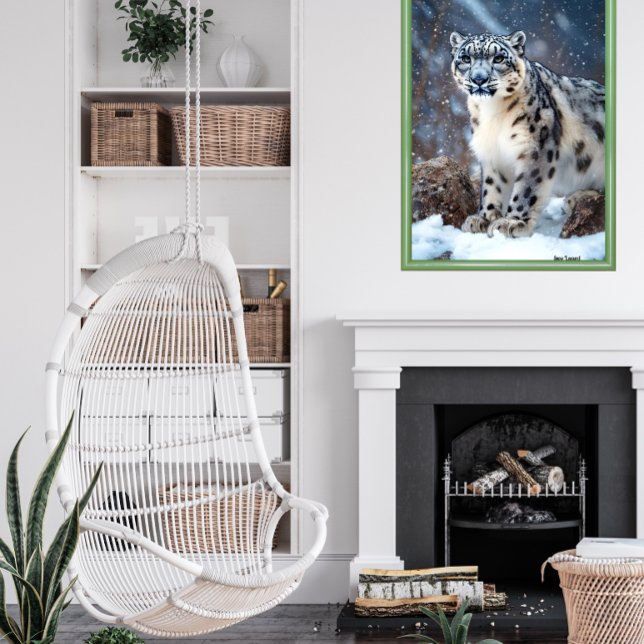 Snö Leopard Poster (Skapare uppladdad)