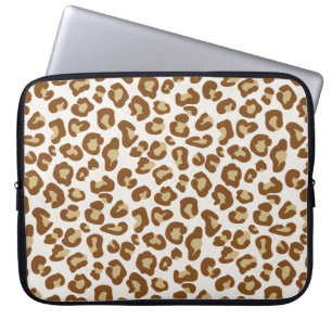 Snö Leopard Print, Beige, Tan and White Laptop Fodral