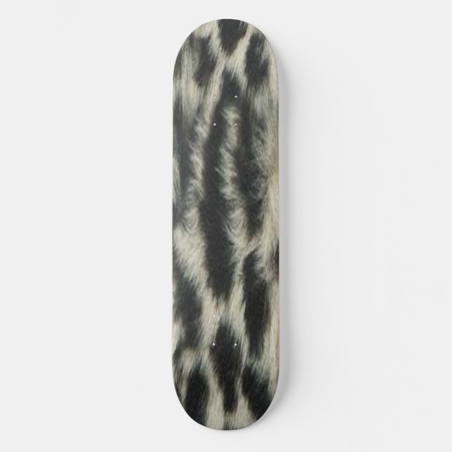 Snö Leopard Skateboard (Framsida)
