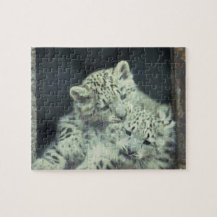 Snö Leopard Spädbarn Pussel