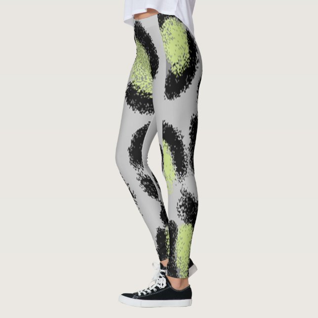 Snö Leopard Spots Leggings (Vänster)