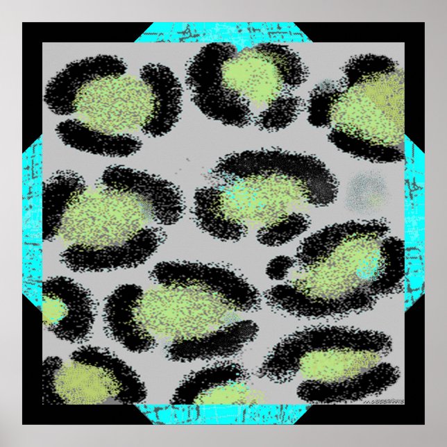 Snö Leopard Spots Poster (Framsidan)