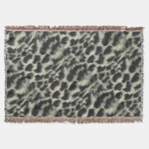 Snö Leopard Throw Blanket Mysfilt