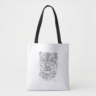 Snö Leopard Tote Bag Tygkasse