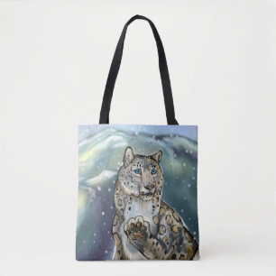 Snö Leopard Tygkasse