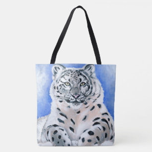 Snö Leopard Tygkasse