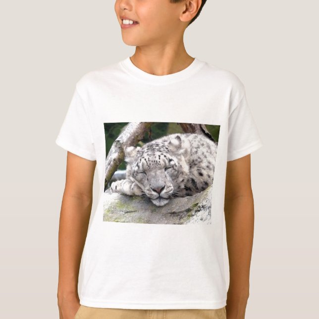 Snö Leopard - vacker! T-shirt (Framsida)