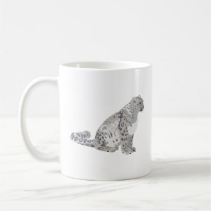 Snö Leopard Vild katt Kaffemugg