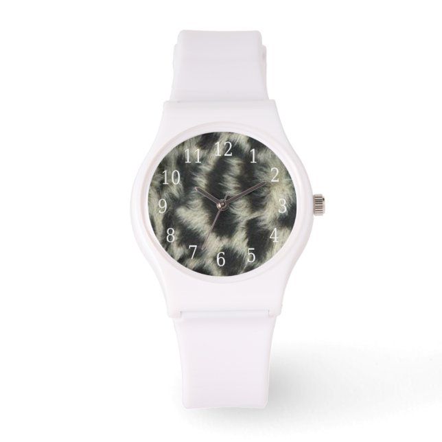 Snö Leopard Watch Armbandsur (Framsida)
